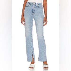 Good American Good Boy Raw Hem Jeans